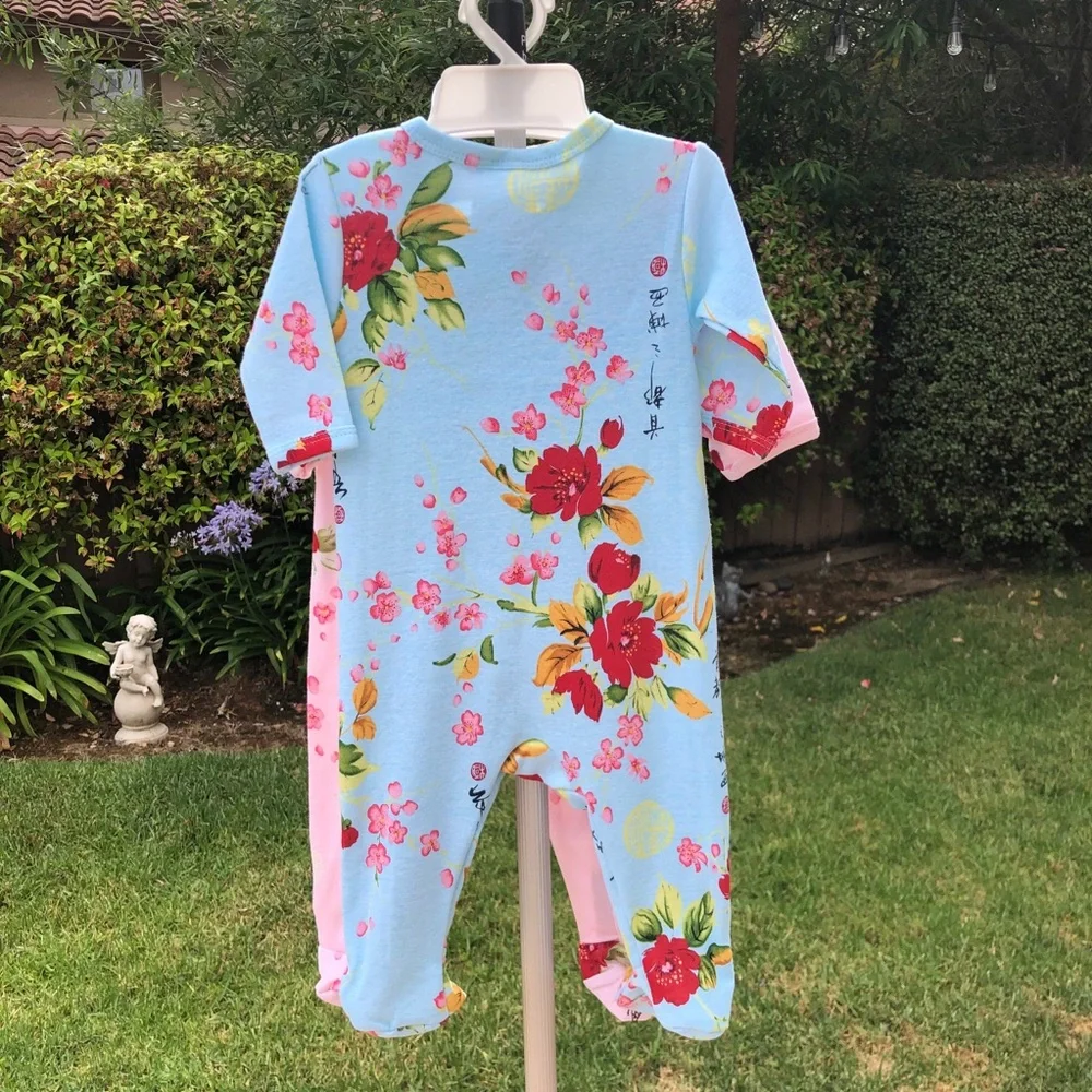 NWT 12 Month MadSky/Peace, Love & Babies PJ‎ Footie Pajamas
